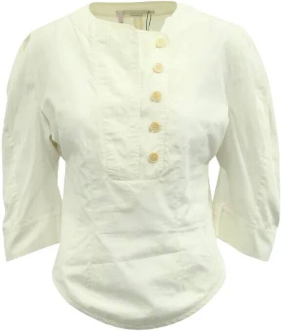 Stella McCartney Pre-owned Cotton tops White Dames