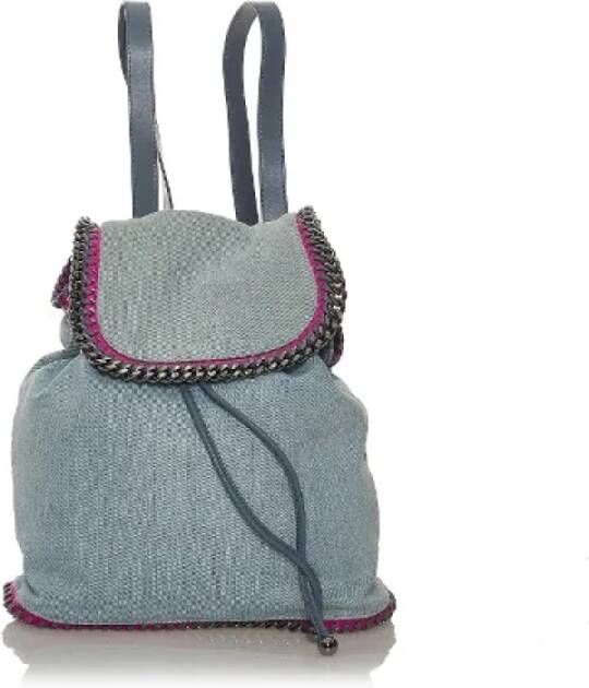 Stella McCartney Pre-owned Denim backpacks Blauw Dames