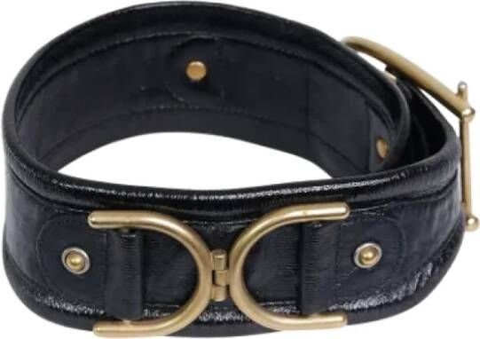 Stella McCartney Pre-owned Leather belts Zwart Dames