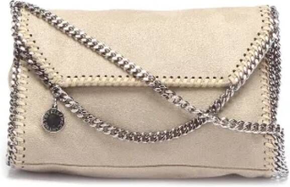 Stella McCartney Pre-owned Pre-owned Leather crossbody-bags Beige Dames