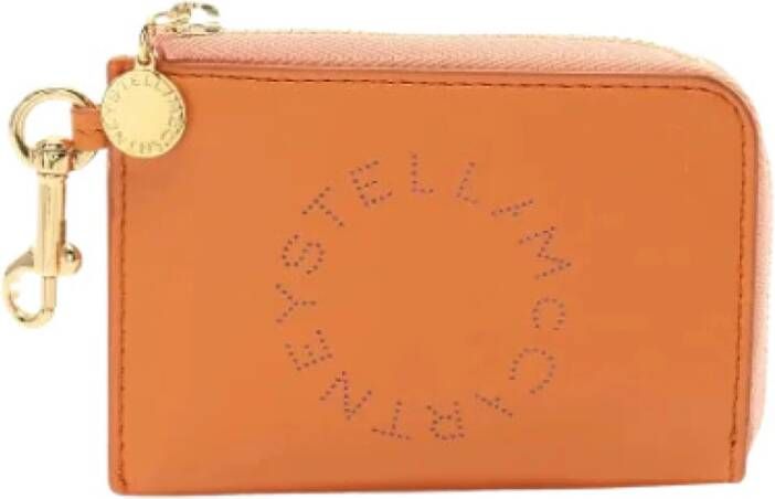 Stella McCartney Pre-owned Pre-owned Leather wallets Oranje Dames