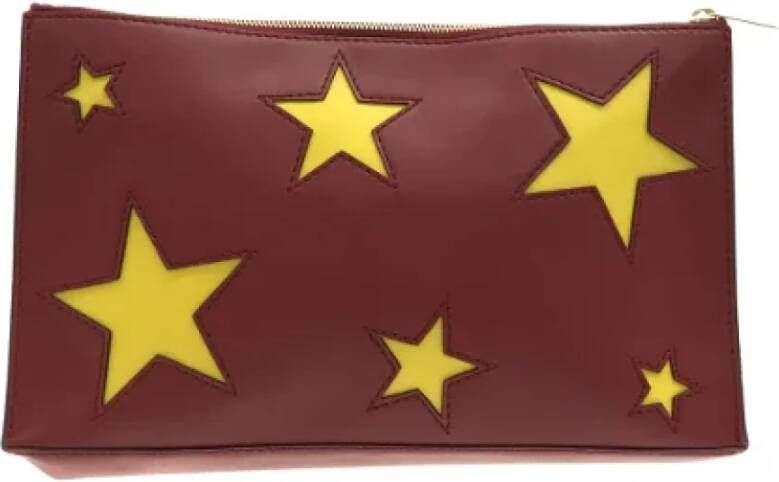 Stella McCartney Pre-owned Polyester clutches Rood Dames