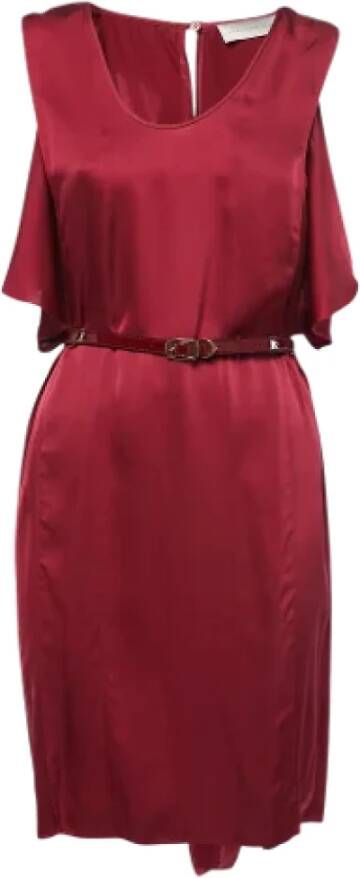 Stella McCartney Pre-owned Silk dresses Rood Dames