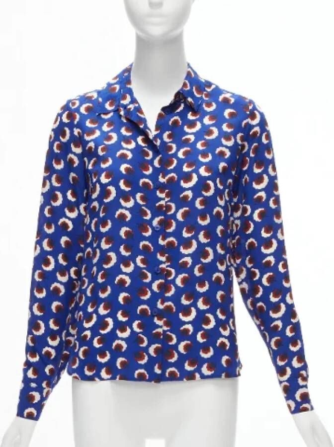 Stella McCartney Pre-owned Silk tops Blauw Dames