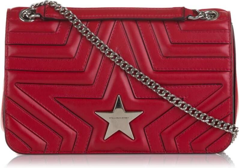 Stella McCartney Pre-owned Star Flap Crossbody Bag Leather Calf Italy Rood Dames