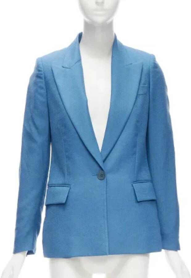 Stella McCartney Pre-owned Wool outerwear Blauw Dames