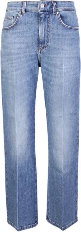 Stella Mccartney Vintage Blauwe Crop Flare Jeans Blue Dames
