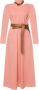 Stella Mccartney Roze Zijden Jurk met Riem Pink Dames - Thumbnail 1