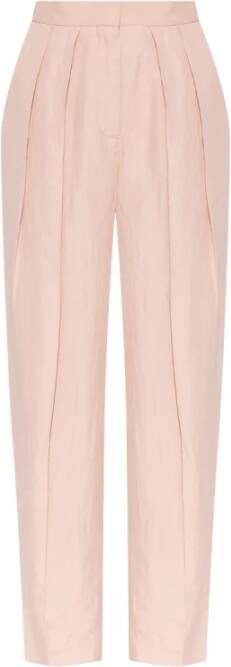 Stella Mccartney Ruimvallende broek Roze Dames