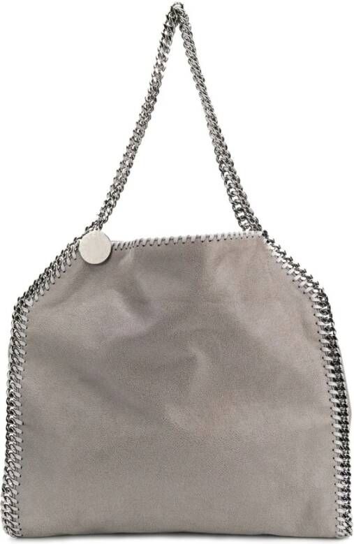 Stella Mccartney Grijze Falabella Tote Tas met Diamantgeslepen Ketting Grijs Dames