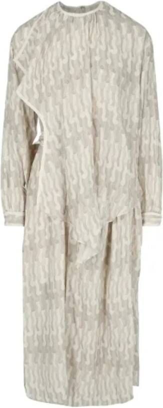 Stella Mccartney Zijden jurken Verborgen ritssluiting Beige Dames
