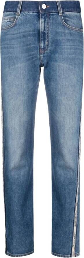 Stella Mccartney Slimfit-jeans Blauw Dames