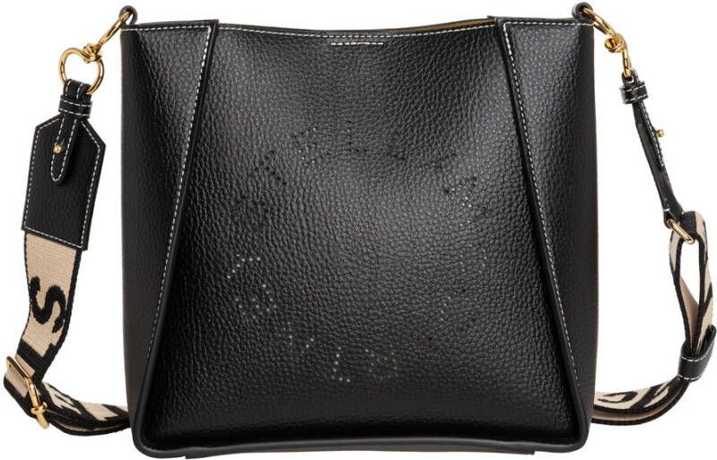 Stella Mccartney Crossbody bags Logo Grainy Alter Mat Shoulder Bag in zwart