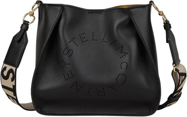 Stella Mccartney Stella Logo Mini Crossbody Bag in Black Eco Soft Alter Nappa Zwart Dames