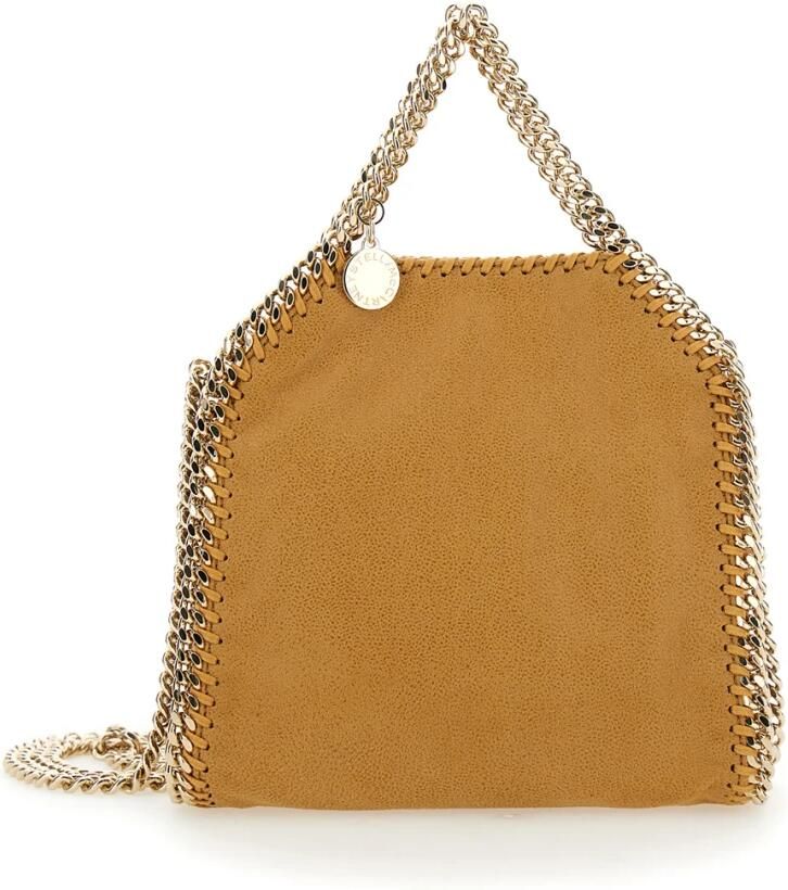 Stella Mccartney Shoppers & Totes Beige Eco Shaggy Deer Tote in bruin