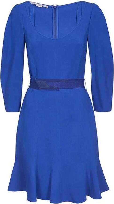 Stella Mccartney Blauwe Jurk met Lange Mouwen voor Vrouwen Blue Dames