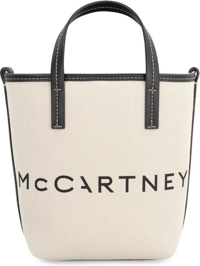 Stella Mccartney Shoppers & Totes Logo Shopping Bag in beige