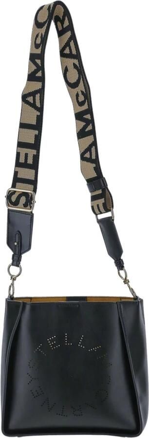 Stella Mccartney Stella Logo Mini Crossbody Bag in Black Eco Soft Alter Nappa Zwart Dames - Foto 9