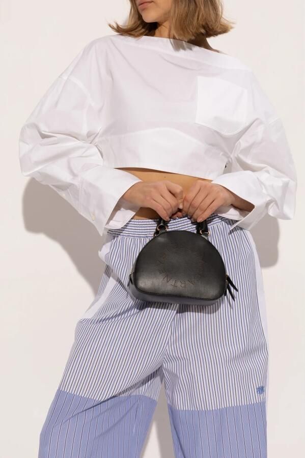 Stella Mccartney Crossbody bags Rounded Silhouette Bag With Gold-Tone Hardware in zwart - Foto 6