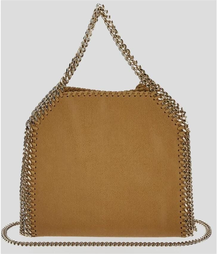Stella Mccartney Totes & shoppers Gold Shaggy Texture Mini Tote Bag in bruin - Foto 5