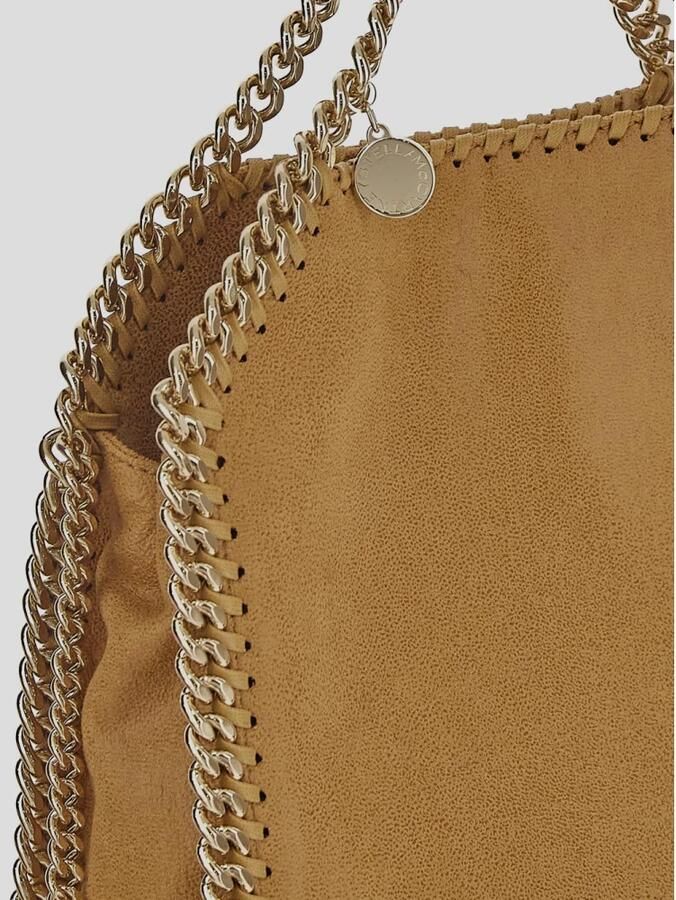 Stella Mccartney Totes & shoppers Gold Shaggy Texture Mini Tote Bag in bruin - Foto 6