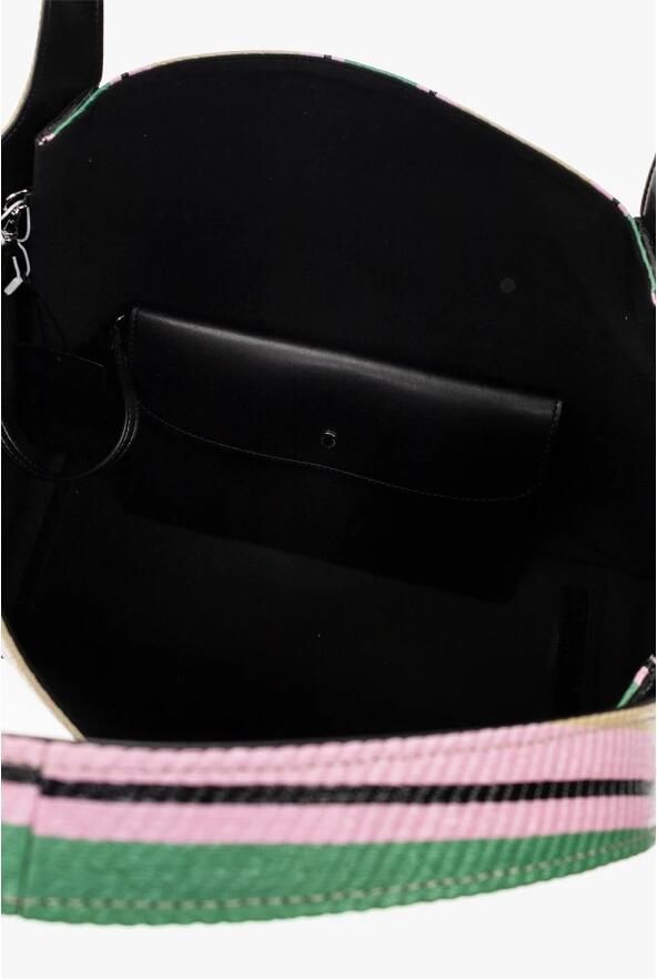 Stella Mccartney Gestreepte Raffia Tote Tas met Stella Logo Multicolor Dames - Foto 9