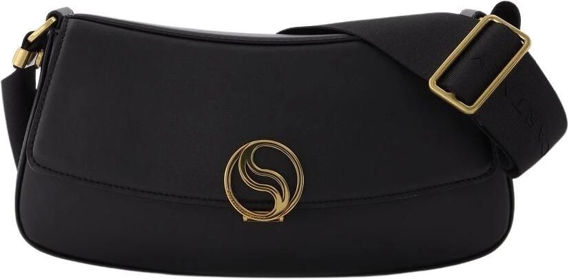 Stella Mccartney S-Wave Kleine Hobo Tas Zwart Vegan Leer Black Dames - Foto 7