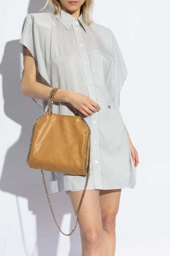 Stella Mccartney Totes & shoppers Gold Shaggy Texture Mini Tote Bag in bruin