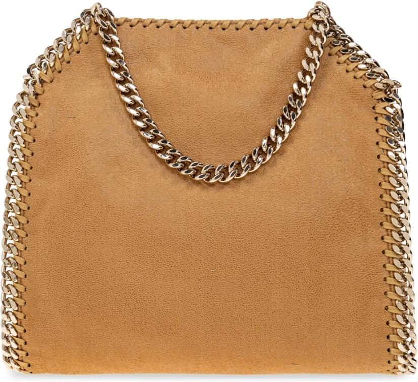 Stella Mccartney Totes & shoppers Gold Shaggy Texture Mini Tote Bag in bruin - Foto 4