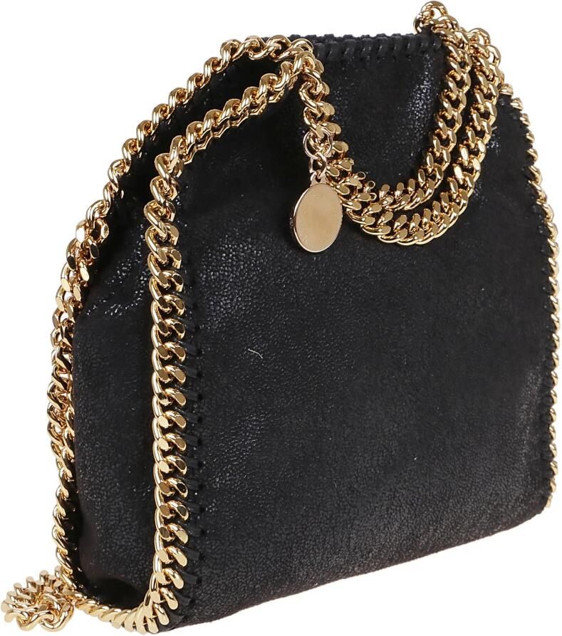 Stella Mccartney Kleine Tote Eco Shaggy Deer met Gouden Ketting Black Dames - Foto 5