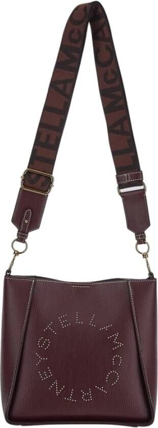 Stella Mccartney Stijlvolle Korrelige Schoudertas Bruin Dames