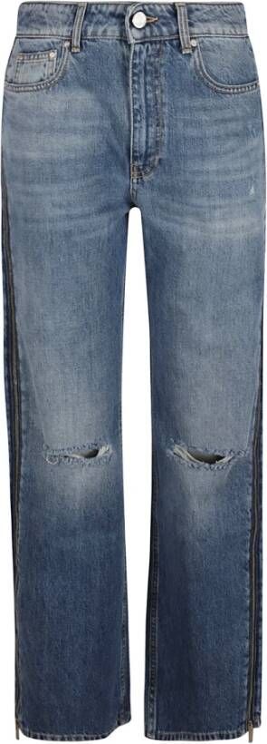 Stella Mccartney Vintage Regular Zip Jeans Blue Dames