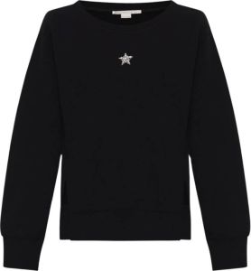 Stella Mccartney Sweatshirt met applicaties Zwart Dames