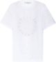 Stella Mccartney Wit Katoenen T-Shirt met Logo White Dames - Thumbnail 2