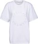 Stella Mccartney Wit Katoenen T-Shirt met Logo White Dames - Thumbnail 1