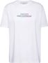 Stella Mccartney Katoenen T-shirt met Relief Logo Detail White Dames - Thumbnail 3