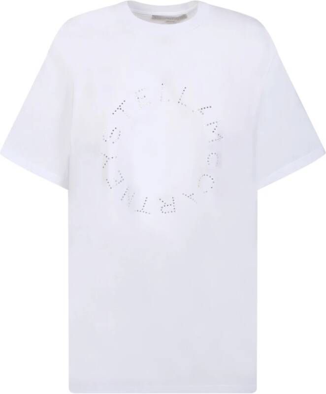 Stella Mccartney Klassiek Logo Wit T-Shirt White Dames