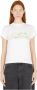 Stella Mccartney Wit Dandelion Logo Jersey T-Shirt White Dames - Thumbnail 3