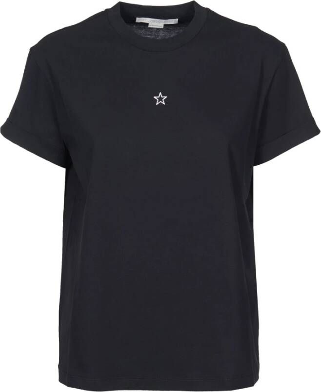 Stella Mccartney Stijlvolle Dames Pinafore Metal T-Shirt Black Dames