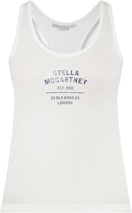 Stella Mccartney Top met logo Wit Dames