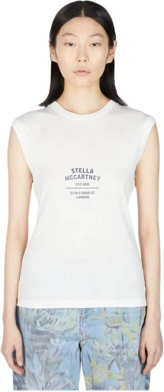 Stella Mccartney Verhoog je alledaagse stijl met Old Bond Street Mouwloze Top White Dames