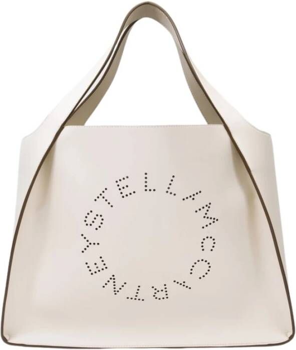 Stella Mccartney Totes Logo Tote Bag Leather in crème