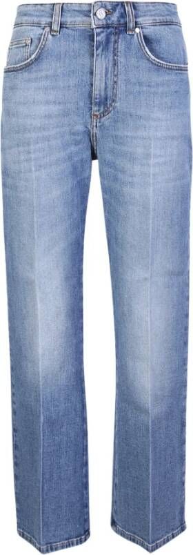 Stella Mccartney Vintage Blauwe Crop Flare Jeans Blauw Dames
