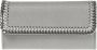 Stella Mccartney Grijze Falabella Faux Suede Portemonnee Gray Dames - Thumbnail 1