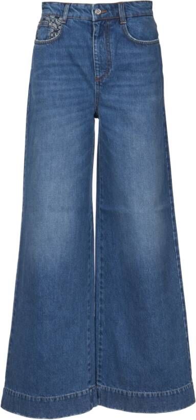 Stella Mccartney Wijde jeans voor vrouwen Blue Dames