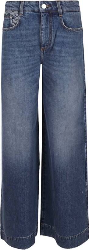 Stella Mccartney Wide Jeans Blauw Dames