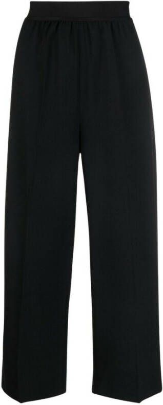 Stella Mccartney Zwarte Twill Tailoring Broek Black Dames