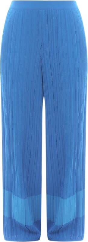 Stella Mccartney Wide Trousers Blauw Dames