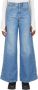 Stella Mccartney Gegraveerde Logo Denim Jeans Blue Dames - Thumbnail 1
