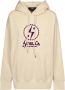 Stella Mccartney Witte Katoenen Sweatshirt met Trekkoord Capuchon Beige Dames - Thumbnail 1